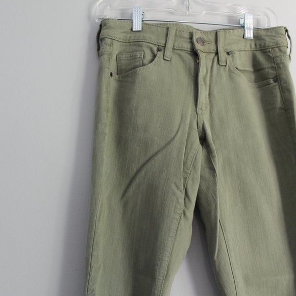 Universal Thread Mid Rise Skinny Green Jeans size 2 - Picture 4 of 8